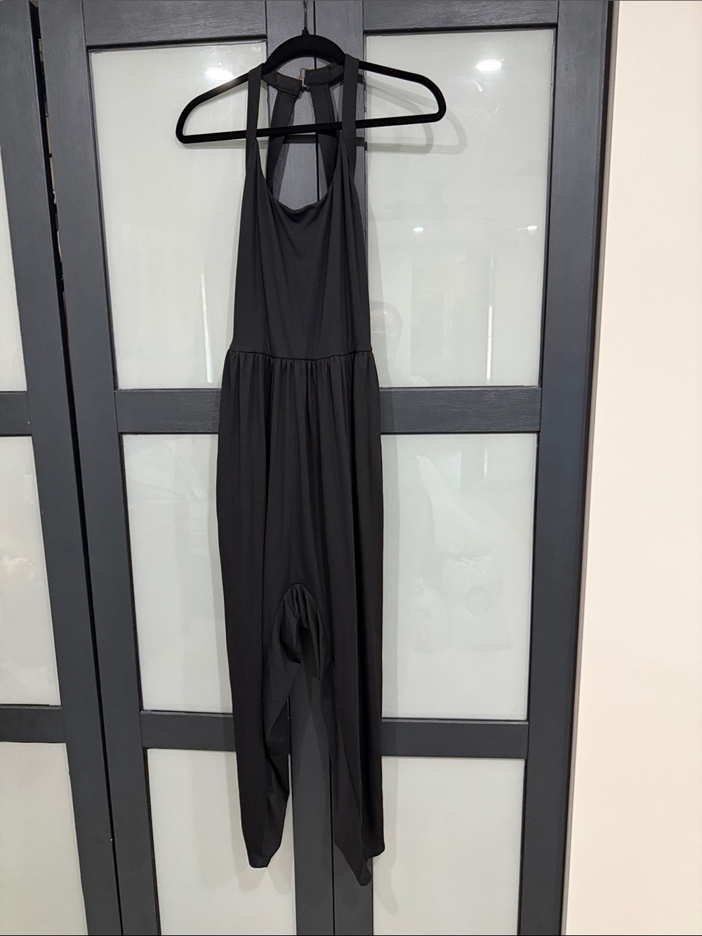 HALARA Black Halter Jumpsuit